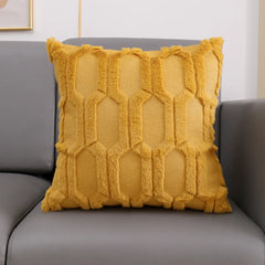 Classic Plush Embroidered Lumbar Pillow Sofa Cushion